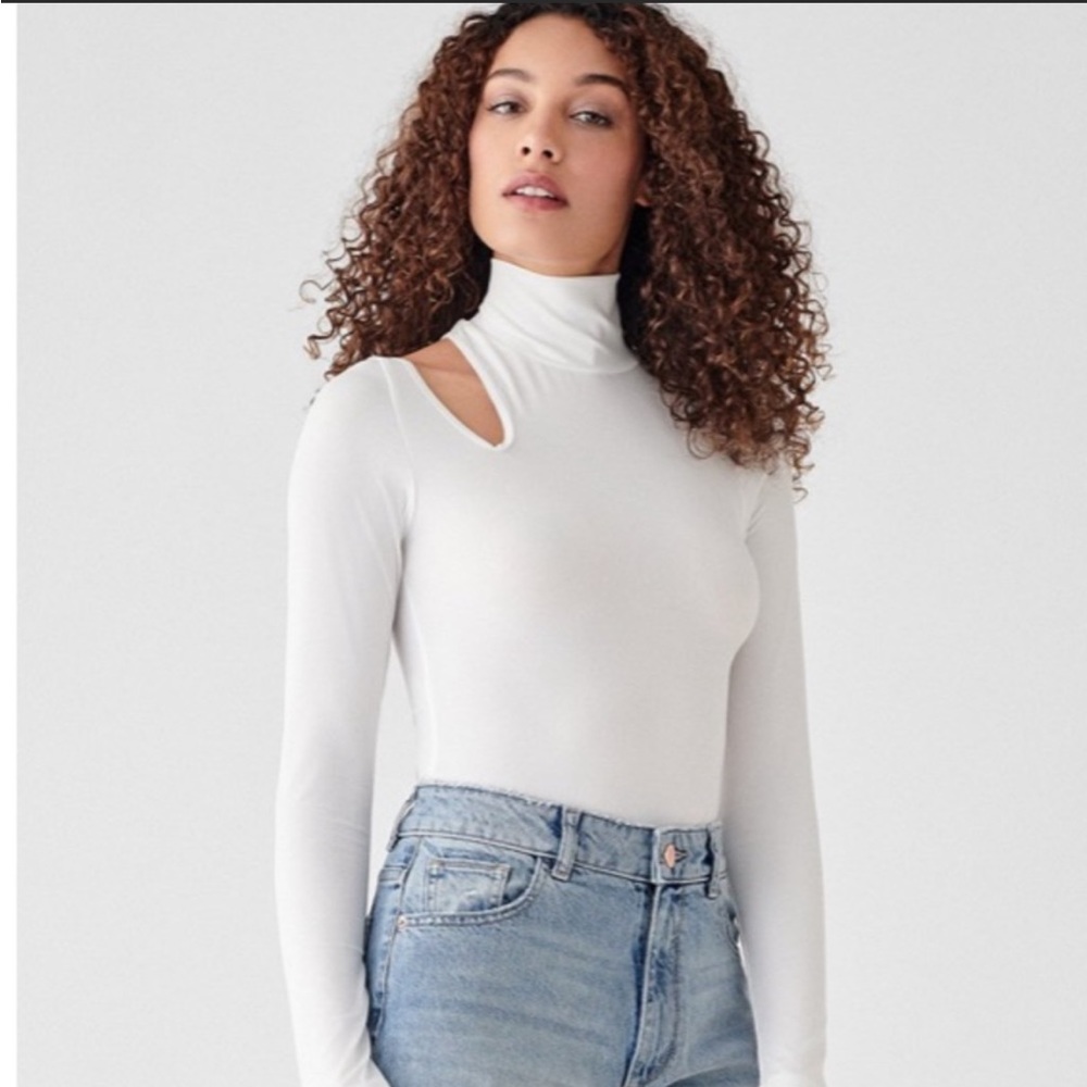 NWT! Dl1961 X Marianna Hewitt Womens Pell Street Bodysuit White